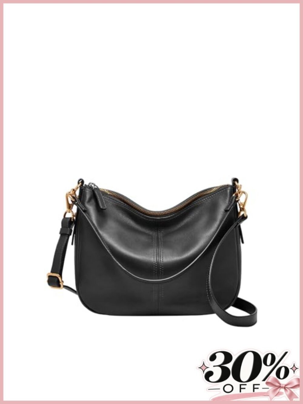 Leather Crossbody Bag Jolie Adjustable Detachable Strap